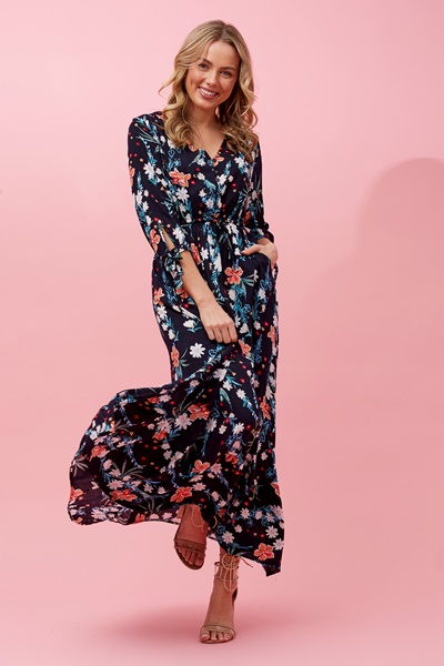 FLORAL MAXI DRESS