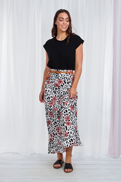 Wrap Skirt (Her/Muliebris)(Grail Night Flower Pink Logo) RJSTH@Fabric#8 RJSTHW2024 RJS