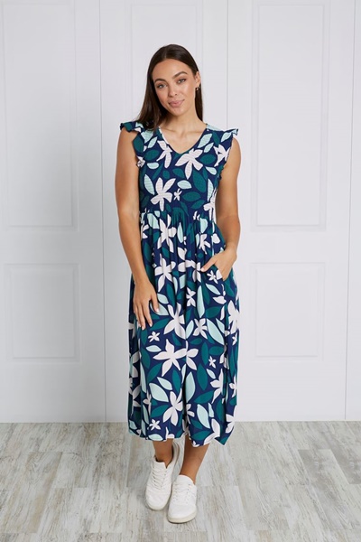 FLORAL MIDI DRESS