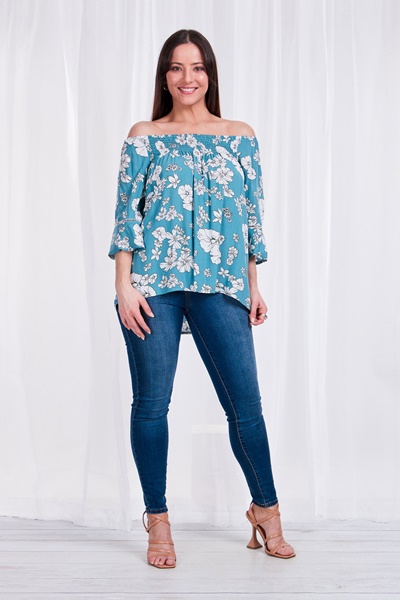 FLORAL OFF THE SHOULDER BLOUSE