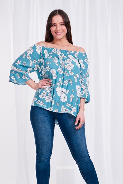FLORAL OFF THE SHOULDER BLOUSE