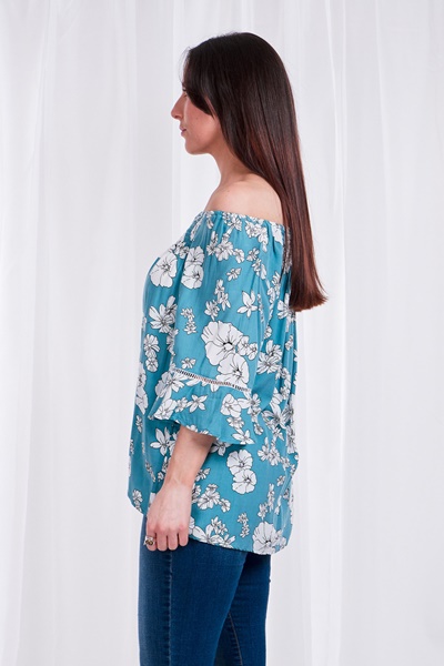 FLORAL OFF THE SHOULDER BLOUSE