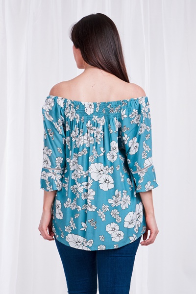 FLORAL OFF THE SHOULDER BLOUSE