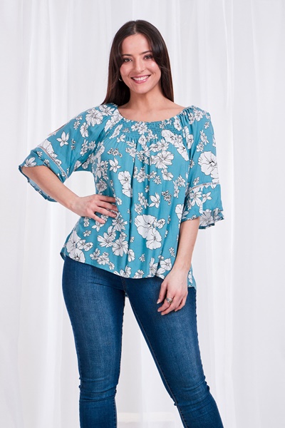 FLORAL OFF THE SHOULDER BLOUSE