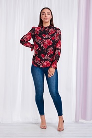 FLORAL PRINT BLOUSE
