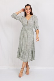 Floral Print Boho Dress