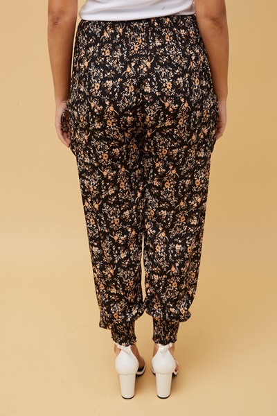 FLORAL PRINT BOHO HAREM PANTS