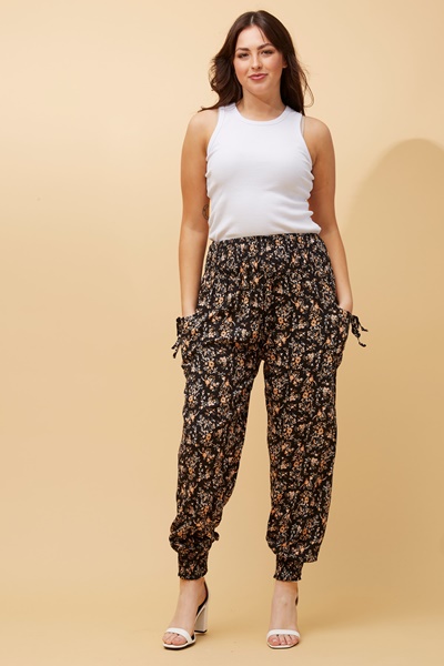 Boho Pants Harem Pants Yoga Trousers for Woman Bohemian Beach Pants - Black  - Medium : Amazon.com.au: Clothing, Shoes & Accessories