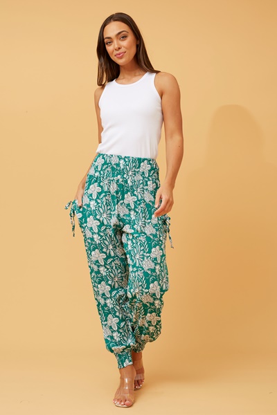 Floral boho harem pants & Buy Online & Femme Connection