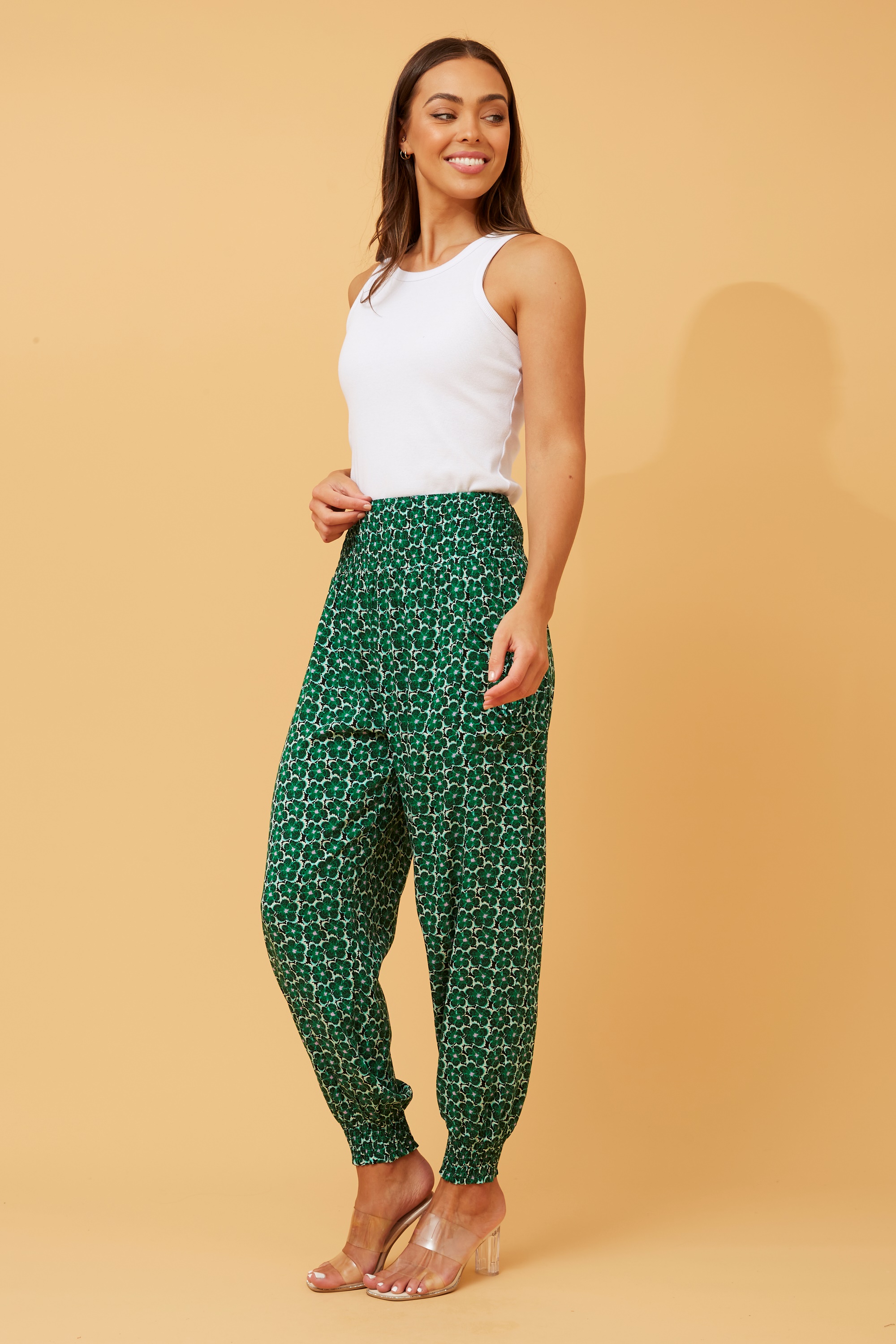 FLORAL PRINT BOHO HAREM PANTS