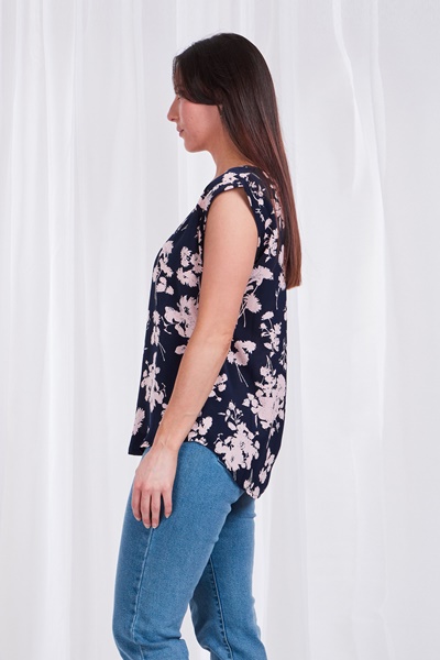 FLORAL PRINT SHELL TOP