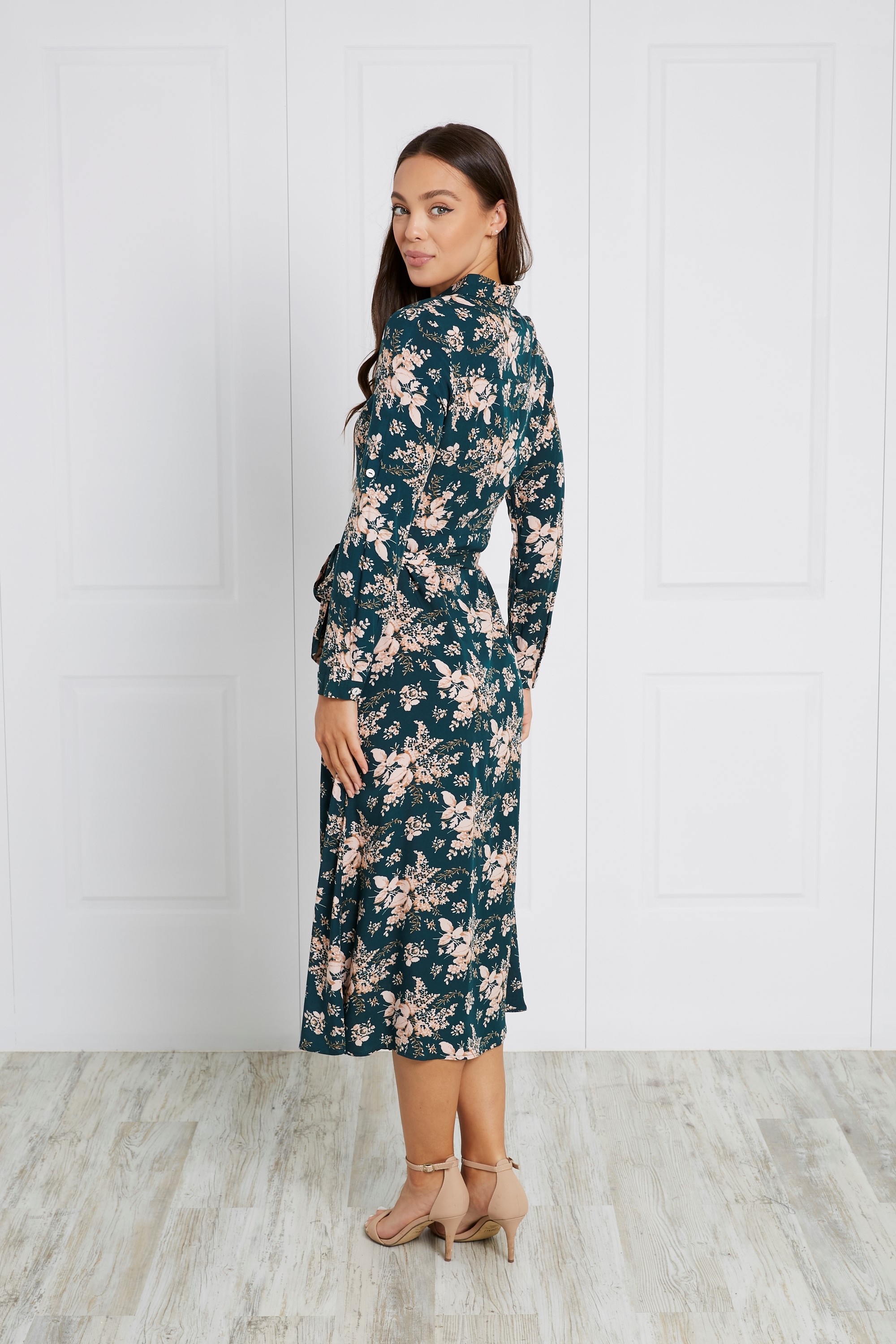 FLORAL SHIRT DRESS | FEMME Connection