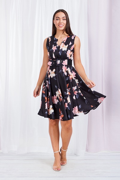 FLORAL SKATER DRESS
