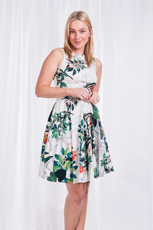 FLORAL SKATER DRESS FLORAL SKATER DRESS