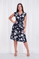 FLORAL TIE WAIST TEA DRESS