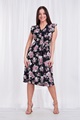 FLORAL TIE WAIST TEA DRESS
