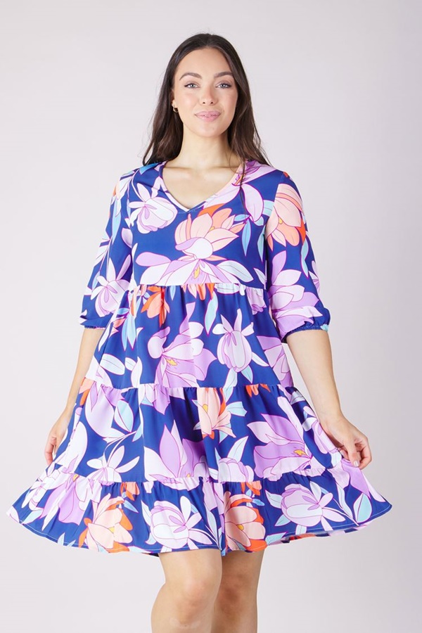FLORAL TIERED DRESS FLORAL TIERED DRESS