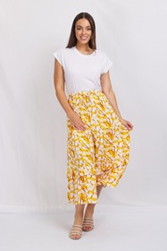 Floral Tierred Maxi Skirt