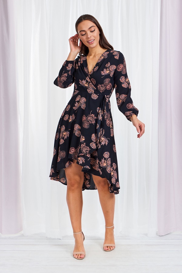 Floral Wrap Dress