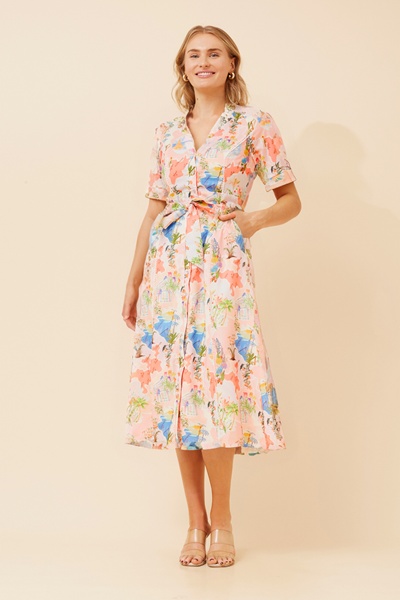 FLORETTE WANDERLUST PRINT DRESS