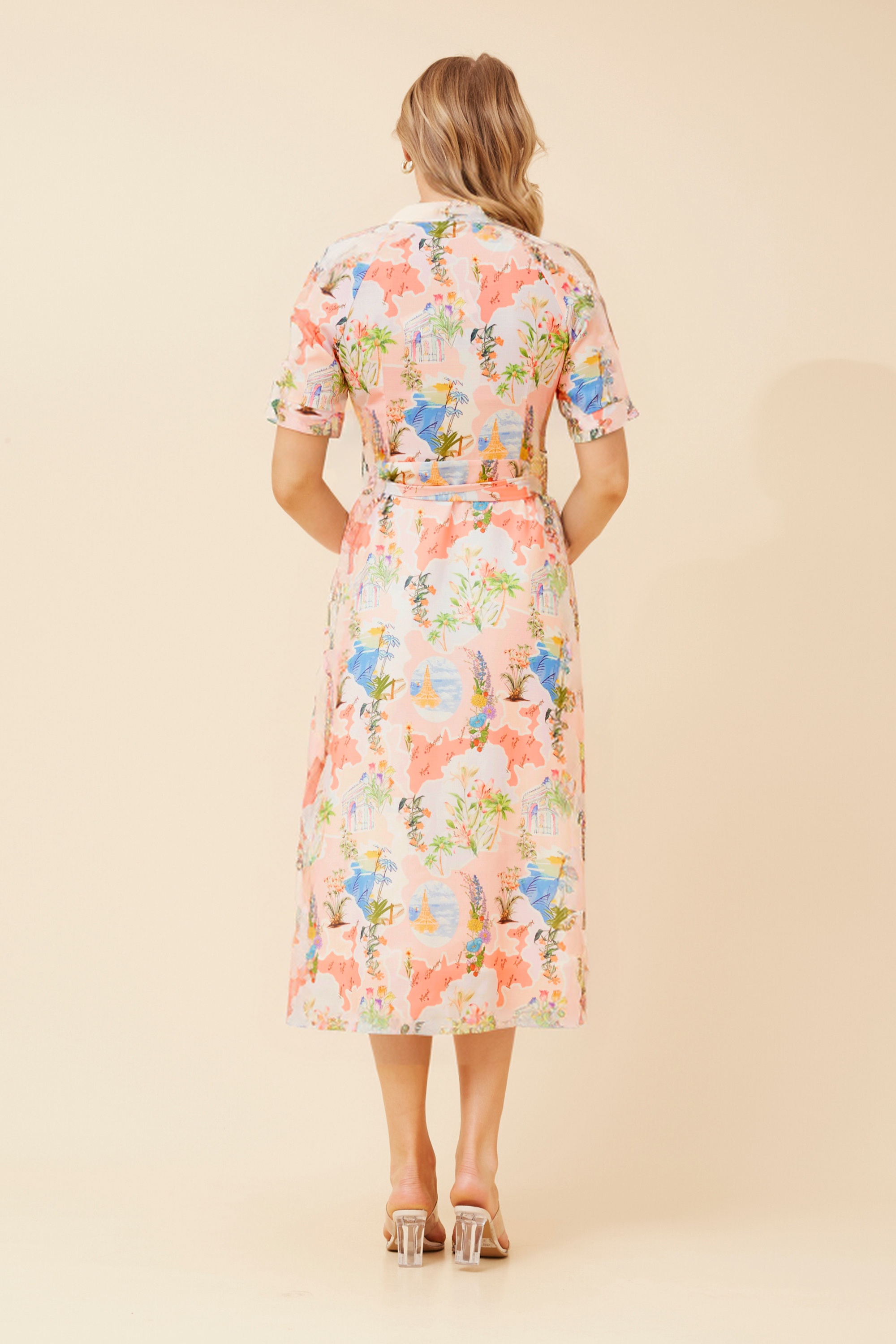 FLORETTE WANDERLUST PRINT DRESS