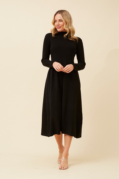 FLORICE BABYDOLL KNIT DRESS