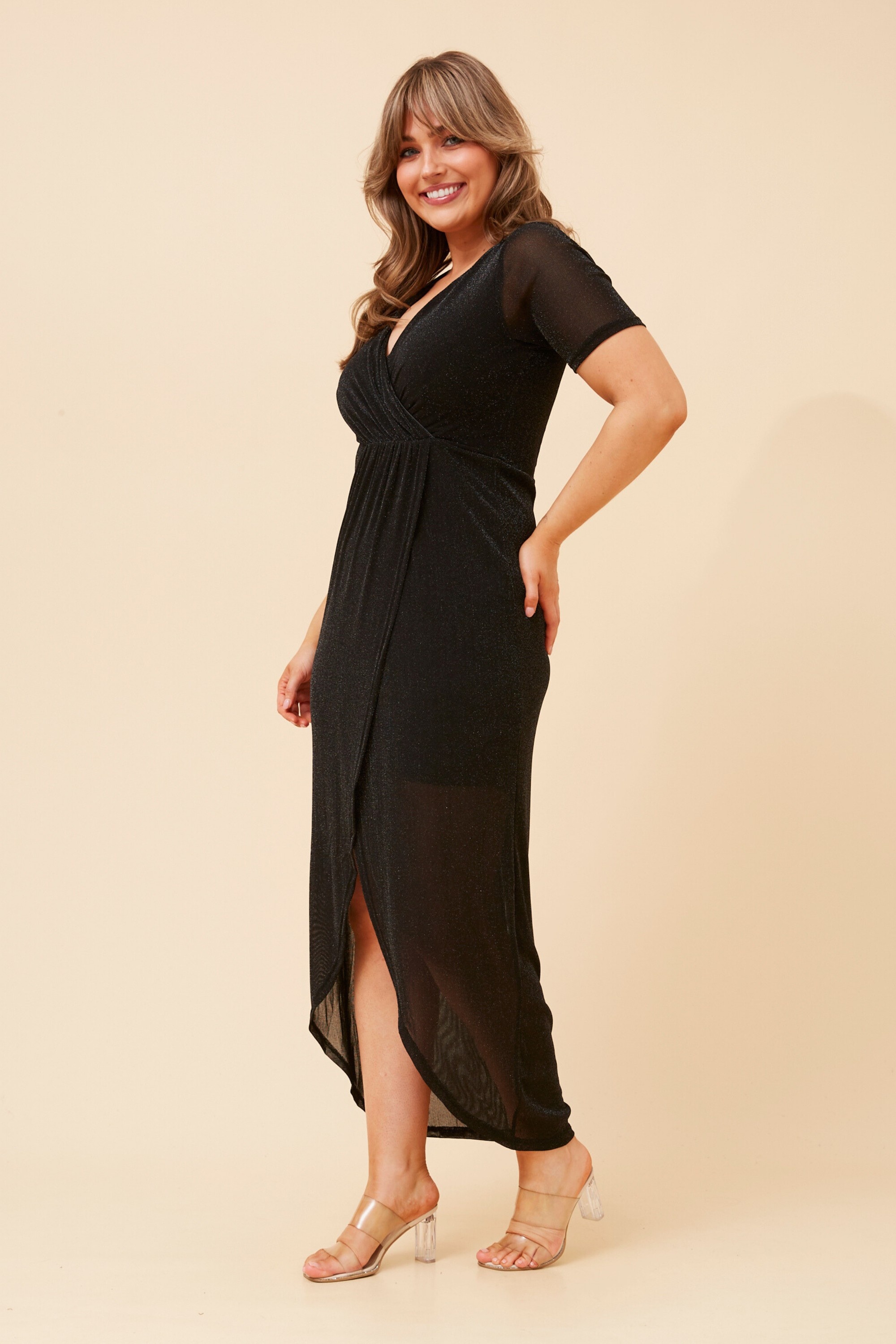 FOSCA CROSSOVER MAXI DRESS