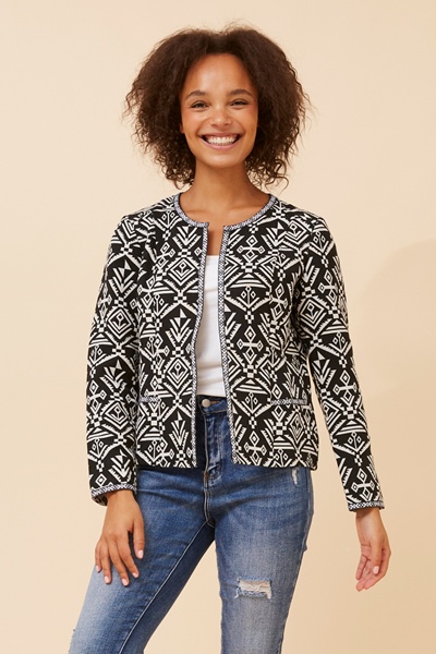 FRANCILLE JACQUARD JACKET