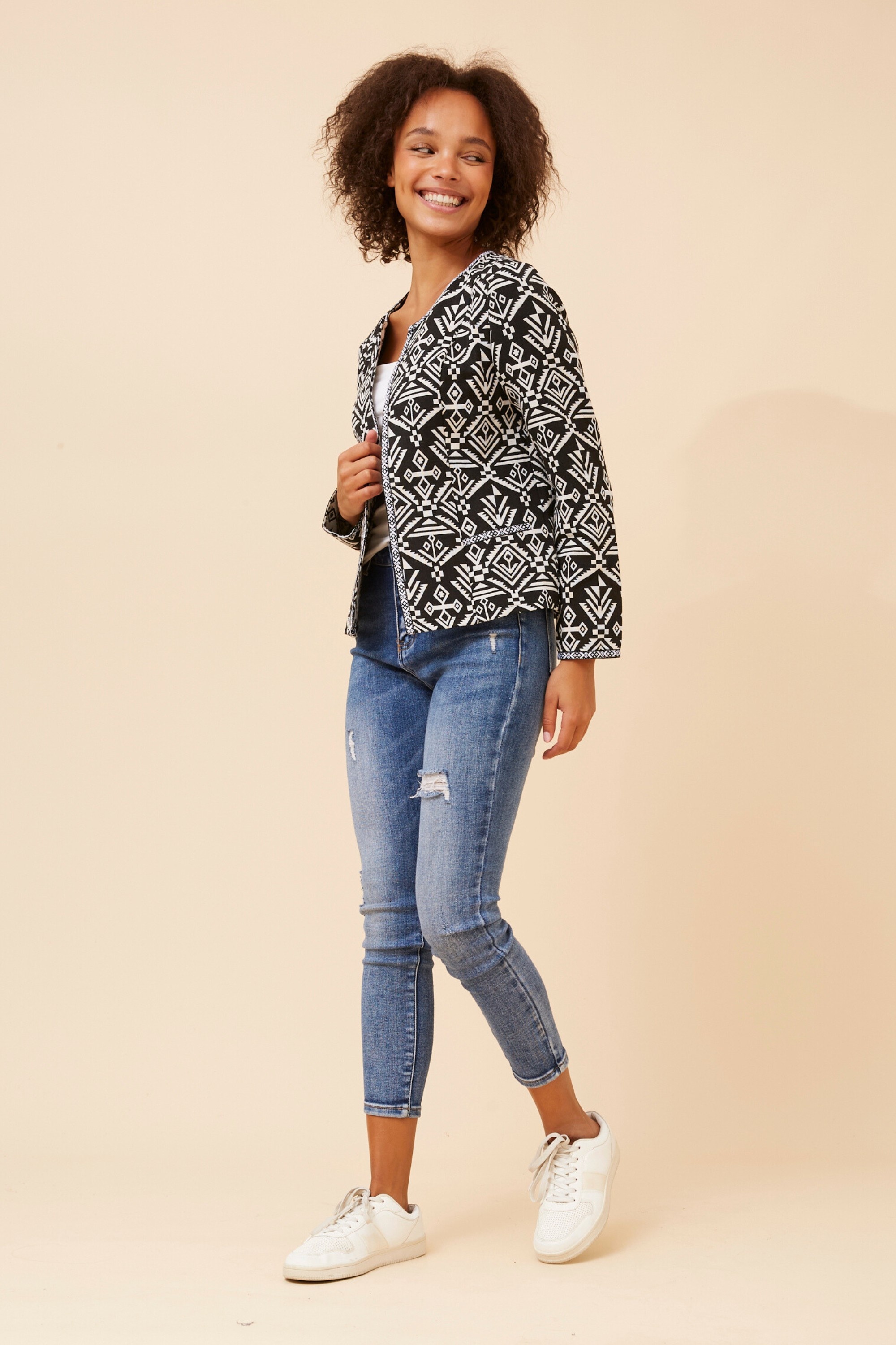 FRANCILLE JACQUARD JACKET