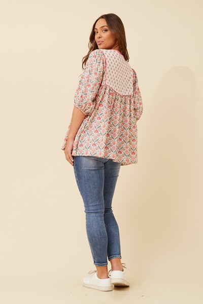 FRANNIE FLORAL PRINT TOP