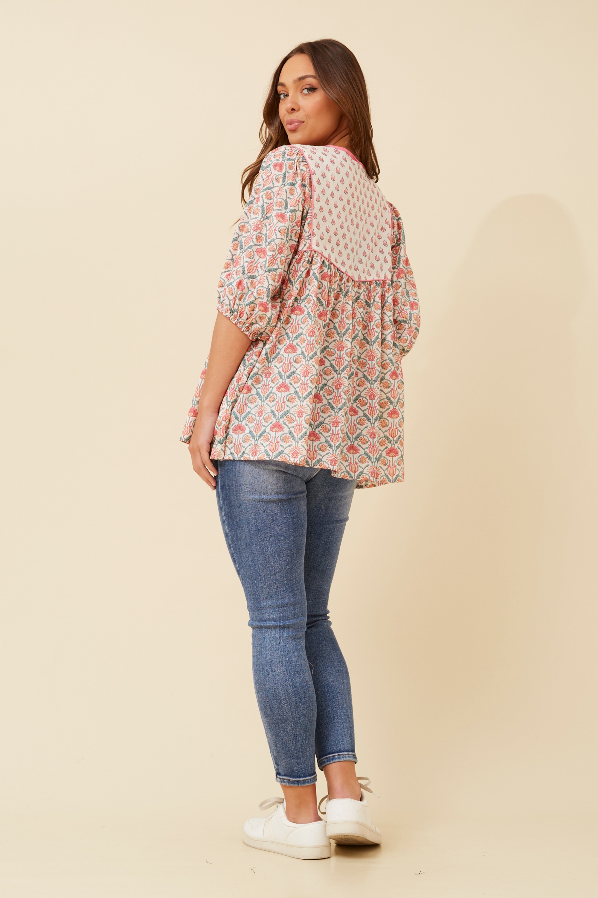 FRANNIE FLORAL PRINT TOP