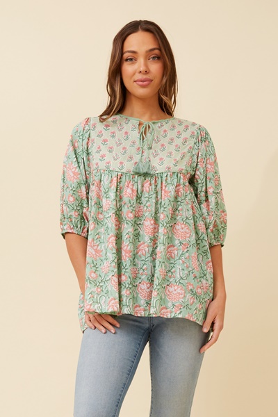 FRANNIE FLORAL TOP