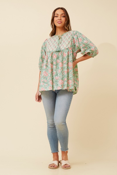 FRANNIE FLORAL TOP
