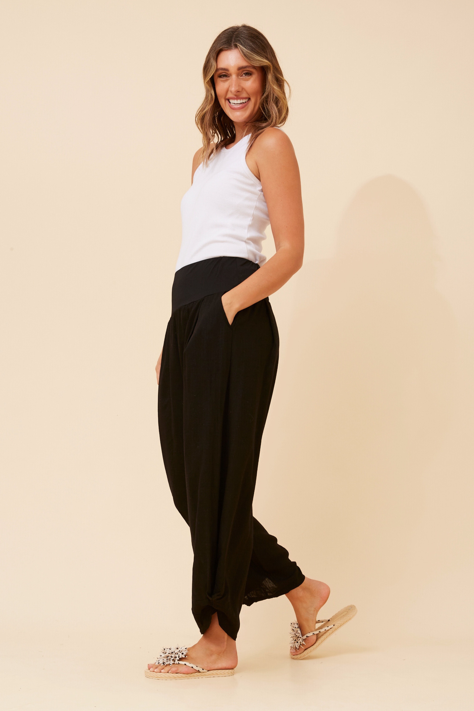 FREYA LINEN BLEND PANTS