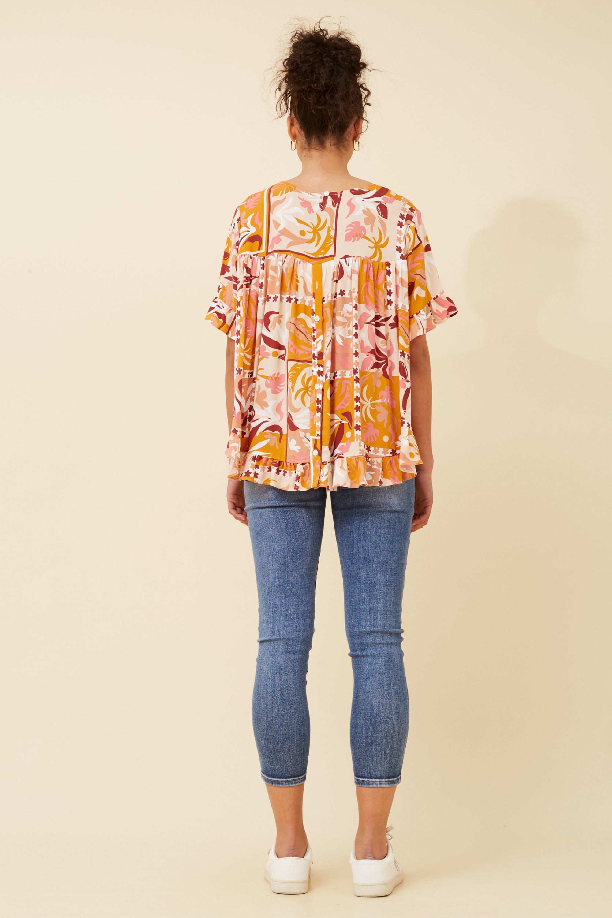 FRILA TROPICAL PRINT TOP