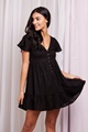 Frill hem tea dress