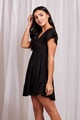 Frill hem tea dress