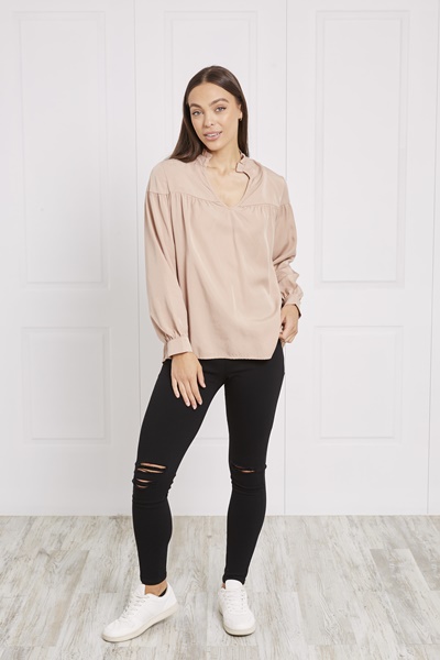 FRILL NECK TOP