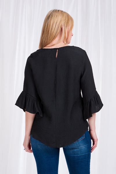 FRILL SLEEVE BLOUSE