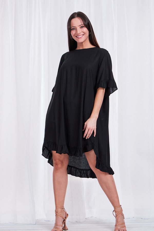 FRILL SLEEVE DRESS