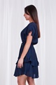 FRILL SLEEVE TIE WAIST DRESS