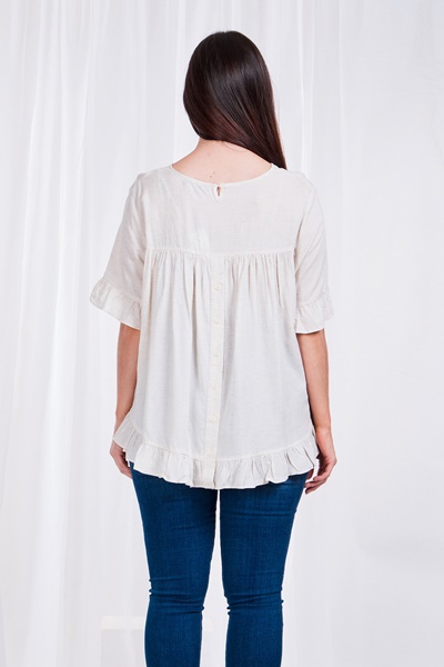Frill sleeve top