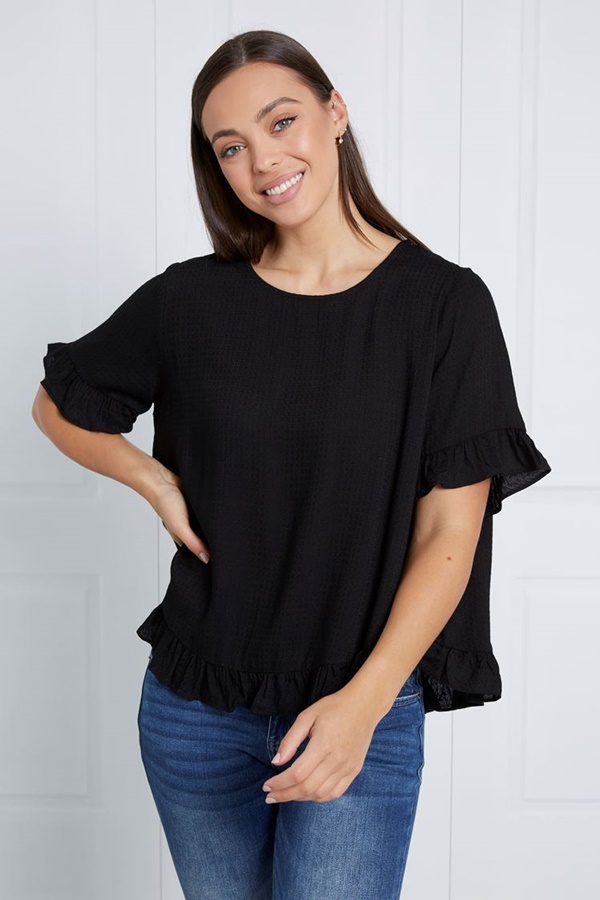 FRILL SLEEVE TOP FRILL SLEEVE TOP