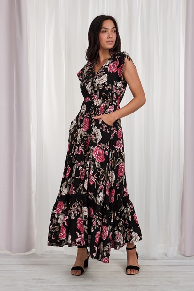 Front slit Maxi Dress