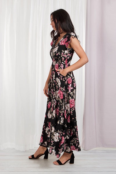 Front slit Maxi Dress