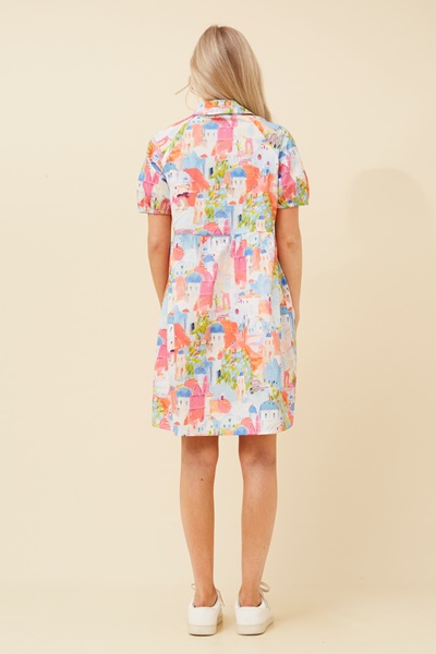 GAIA HOLIDAY PRINT DRESS