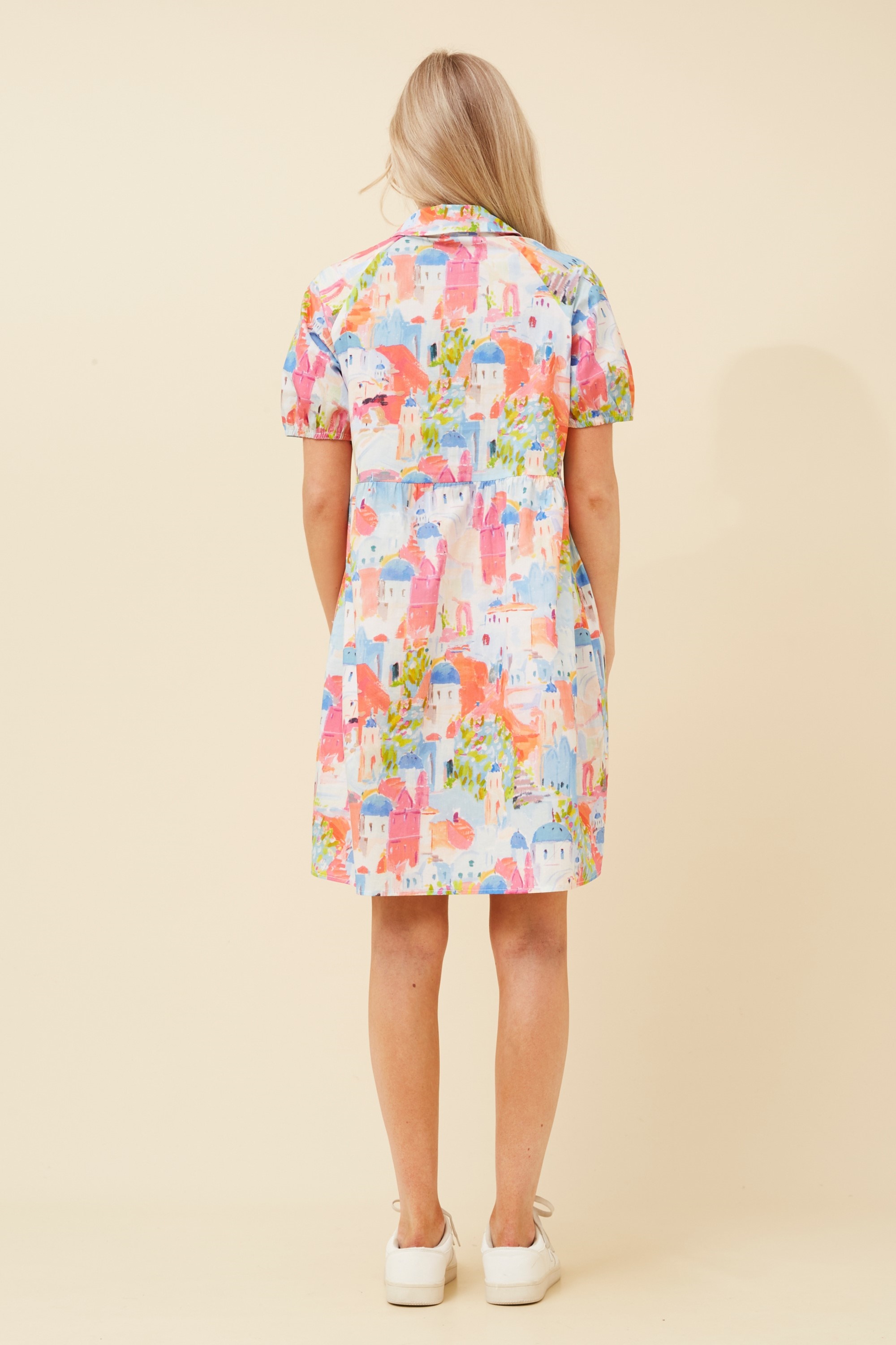 GAIA HOLIDAY PRINT DRESS