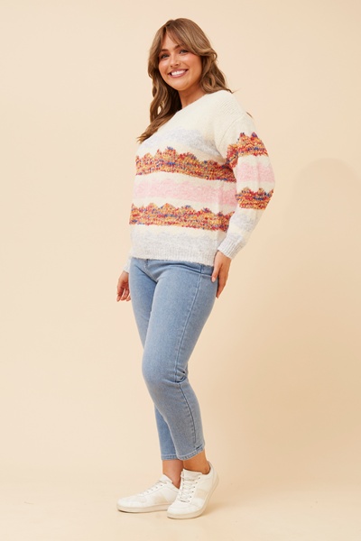 GALIA WOOL BLEND KNIT PULLOVER