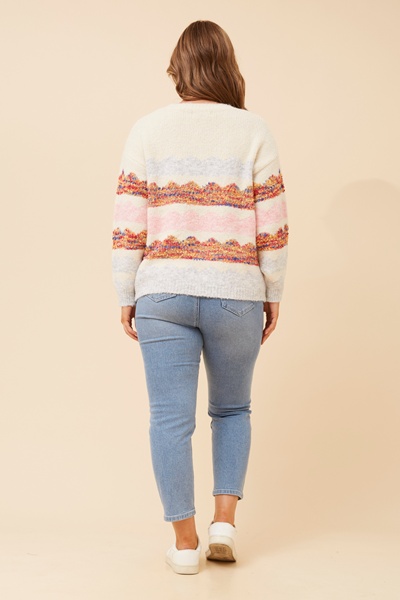 GALIA WOOL BLEND KNIT PULLOVER