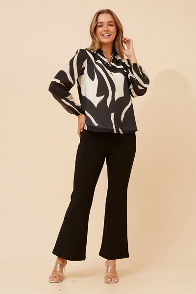 GALINKA ABSTRACT PRINT BLOUSE